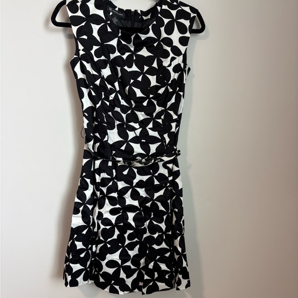 INC International Concepts Dresses & Skirts - INC International Concepts Black and White Sleeveless Printed Mini Dress